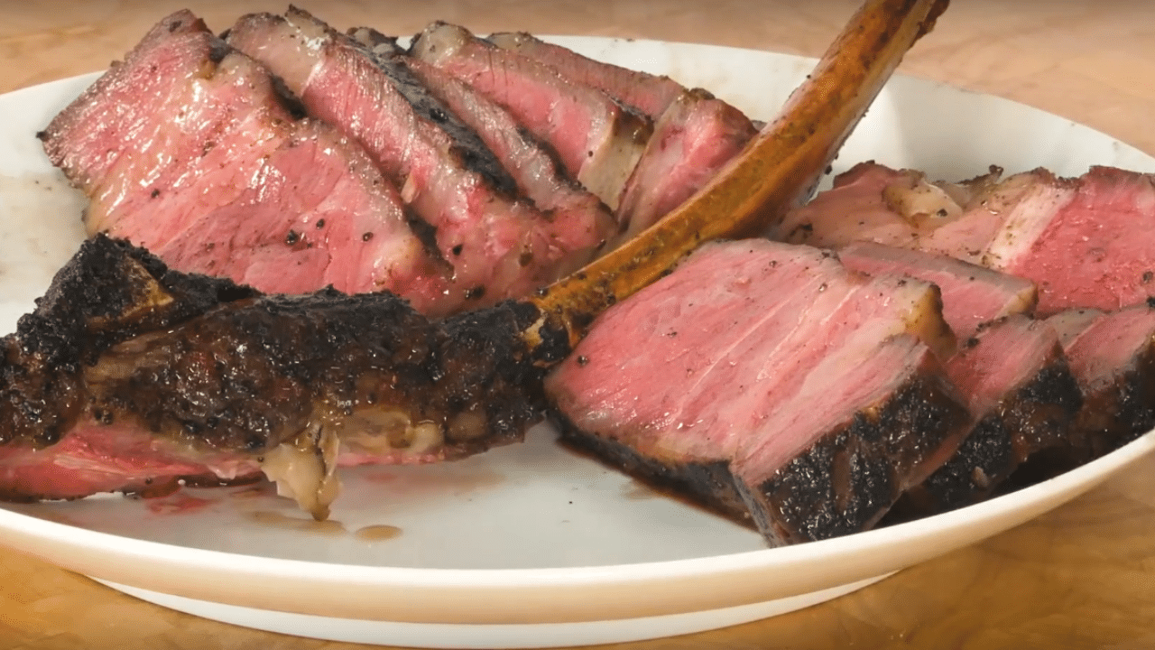 Sliced Tomahawk Steak